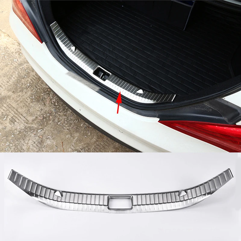 

For Mercedes-Benz CLA Class C117 2014-2019 Car Interior Rear Bumper Protector Plat Cover Trim Car Trunk Boot Decorate Cover