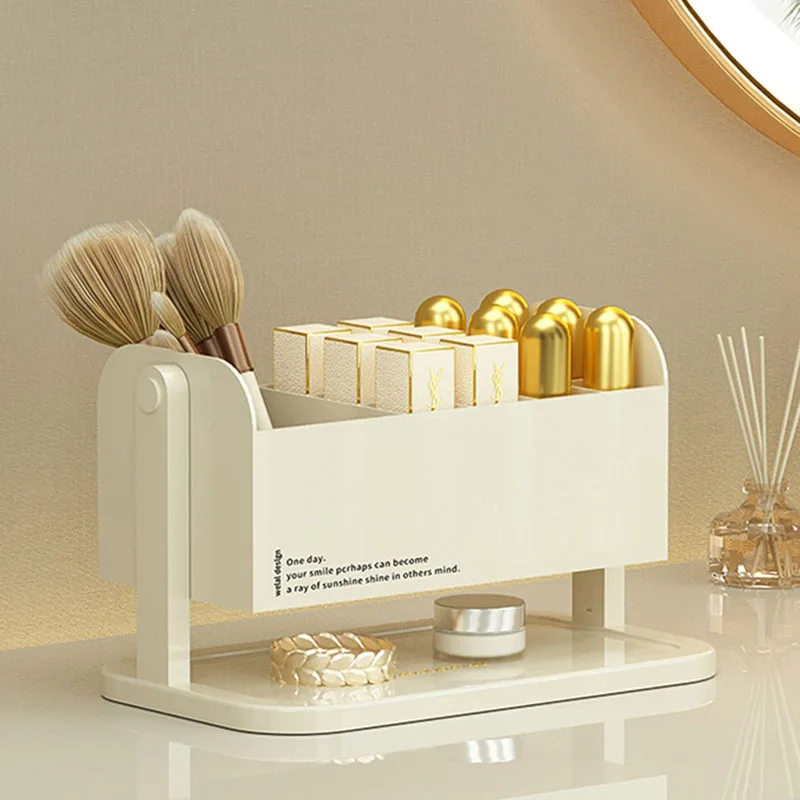 

Design Portable Makeup Box Organizer Plastic Small Skincare Makeup Box Brush Holder Organizador Maquillaje Household Items