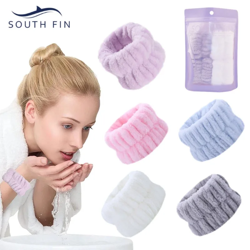 

4 Sets of Cuffs, Face Wash, Wrist Band, Sports Sweat Wiping Bracelet, Sweat Absorbing and Washing Cuffs, Moisture-proof Wrist Pr