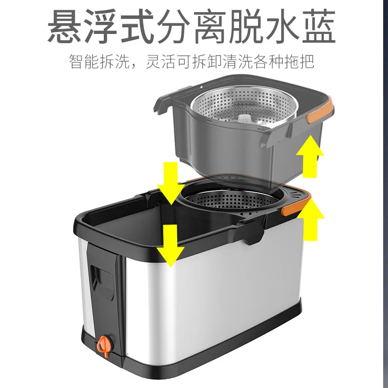 Настенная Поворотная швабра с двойным приводом и колесами