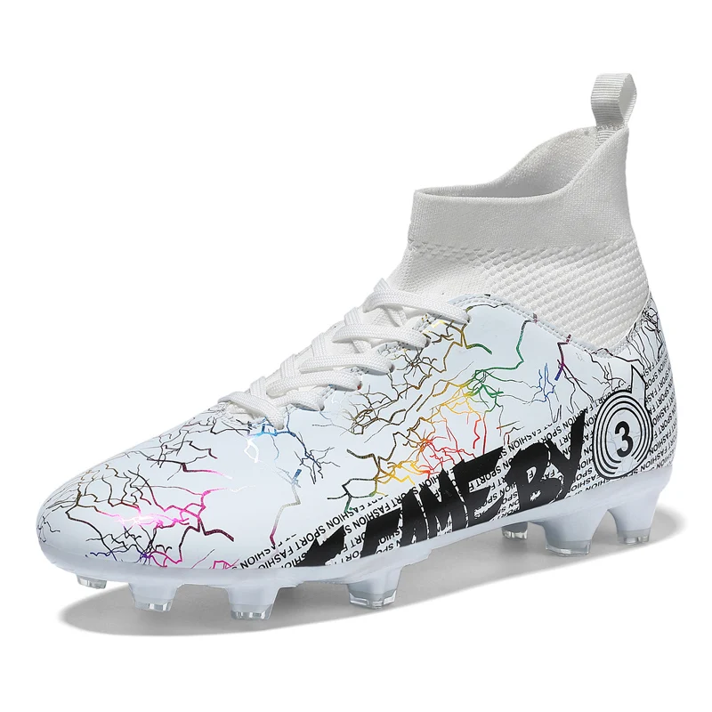 TF/FG Football Boots Men Non-Slip Long Spike Soccer Shoes Kids Boy Sports Shoes Football Adult Professional Grass Sneakers 2023