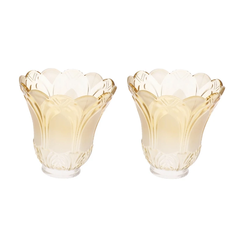 

2X потолочный вентилятор люстра матовый и прозрачный стеклянный светильник Замена абажура лампы