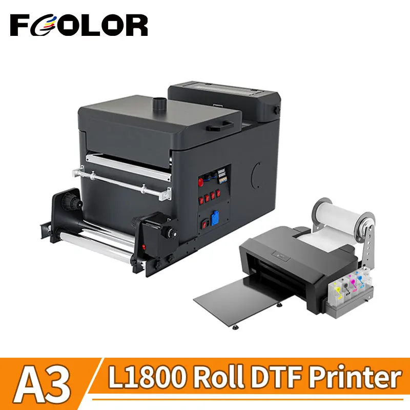 

30cm DTF Powder Shaker Dryer with A3 L1800 DTF Priner Direct to Film DTF Transfer Printer For T-shirt Clothes Printing Machine