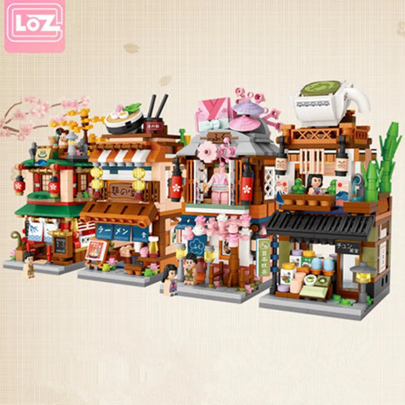 

LOZ Building Blocks City View Scene Coffee Shop Retail Store Architectures model Assembly Toy Christmas Gift for Children Adult
