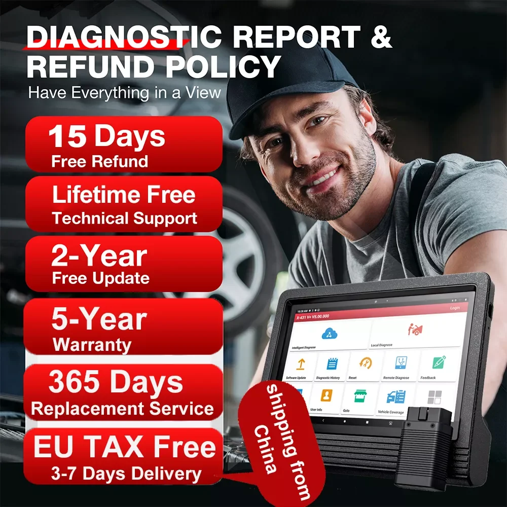 Диагностический сканер Launch X431 V plus диагностический прибор для автомобиля 10