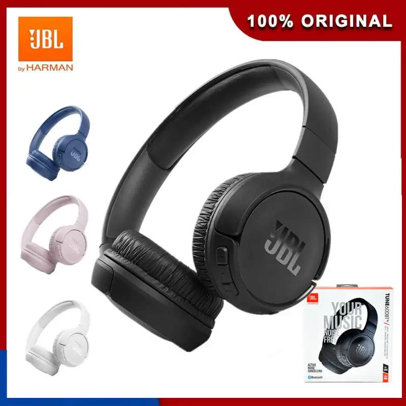 JBL T600BTNC Headphones Bluetooth Earphones JBL Headset Active Noise Cancellation Bass Sound Gaming Wireless Headphones With Mic