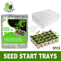 free shipping yegbong transparent seedling tray 24 square vegetable germ cultivation tray gardening flower planting pot