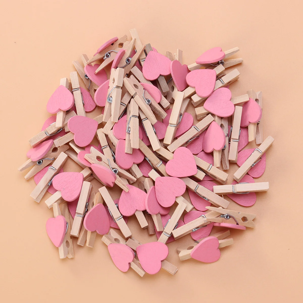 

Clip Photoclothes Mini Love Wooden Heart Clothespinssmall Clips Wood Picture Photos Colored Clothespin Craft Hearts Crafts Tiny