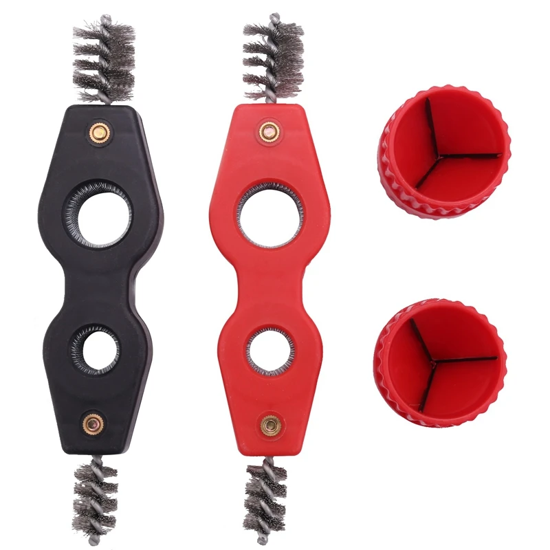 

4 Pcs Copper Pipe Cleaner And Reamer Set Inner-Outer Reamer Pipe And Tube Deburring Reamer Chamfer Tool
