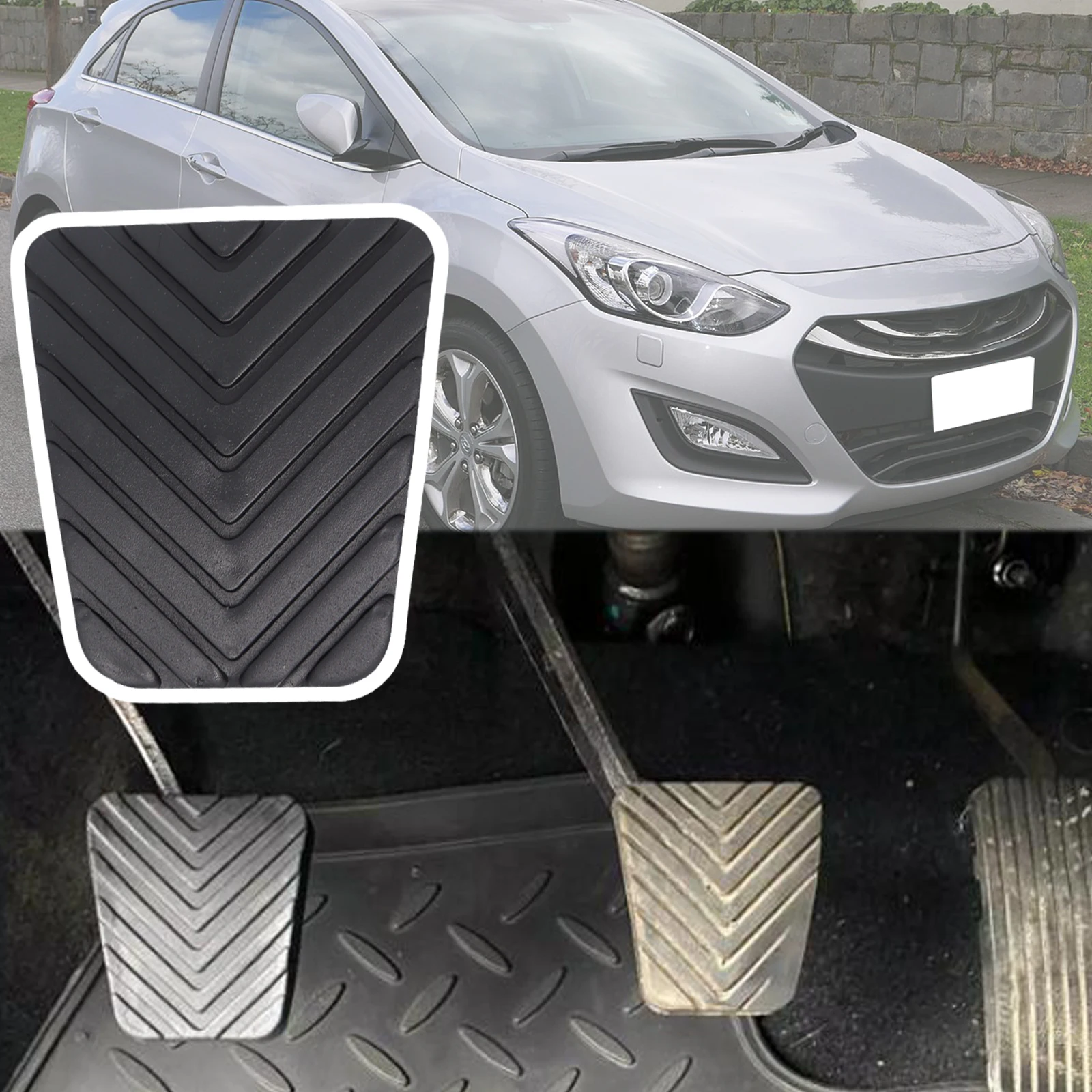 Резиновая накладка на ножную педаль тормоза сцепления для Hyundai i30 FD GD 2007 2008 2009 - 2017 ix35 i40 iX20 JC Kia Rondo Venga YN Bongo Резиновая накладка на ножную педаль тормоза сцепления для Hyundai i30 FD GD 2007 2008 2009 - 2017 ix35 i40 iX20 JC Kia Rondo Venga YN Bongo