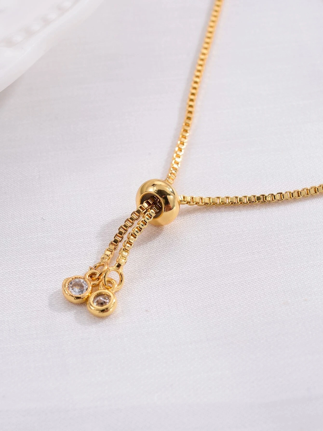 Женская позолоченная латунная булавка с фианитом подвеской в виде звезды