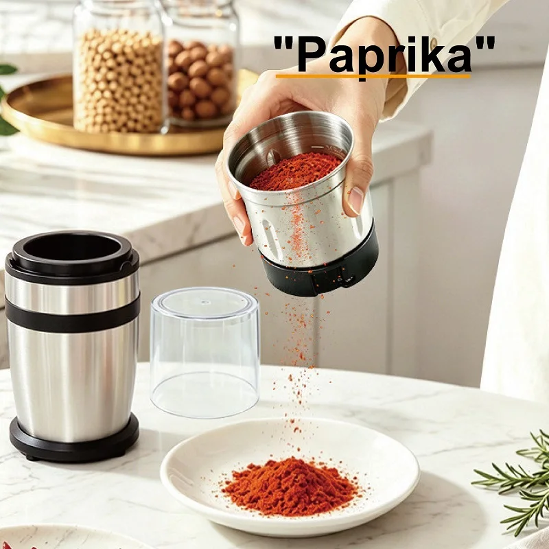 Электрическая кофемолка-измельчитель для зерна 110В220В, 100 мл, для дома, для бобов, специй, сухих продуктов, съемная, для сверхтонкого помола (art.: 3920db3111109) - 3920db3111109