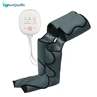 electric air compression leg massager pneumatic foot and calf heated air wraps handheld controller muscle relax pain relief
