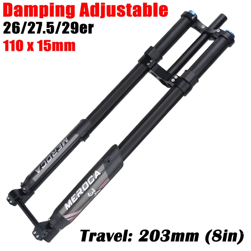 Fat Bicycle Fork 29er MTB DH FR Shoulder Reverse Ajustment Mountain Bike Shock Absorber Air Suspension Bicycle Fork 26er 27.5er