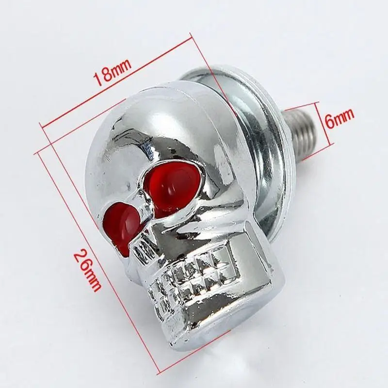 

2 шт., винты с черепом для рамки номерного знака