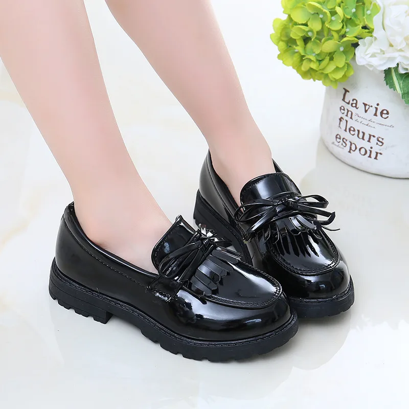 Baby Girls Shoes Kids Mary Janes Princess Leather Shoes Casual Flats Autumn British Style Student School Oxford Shoes
