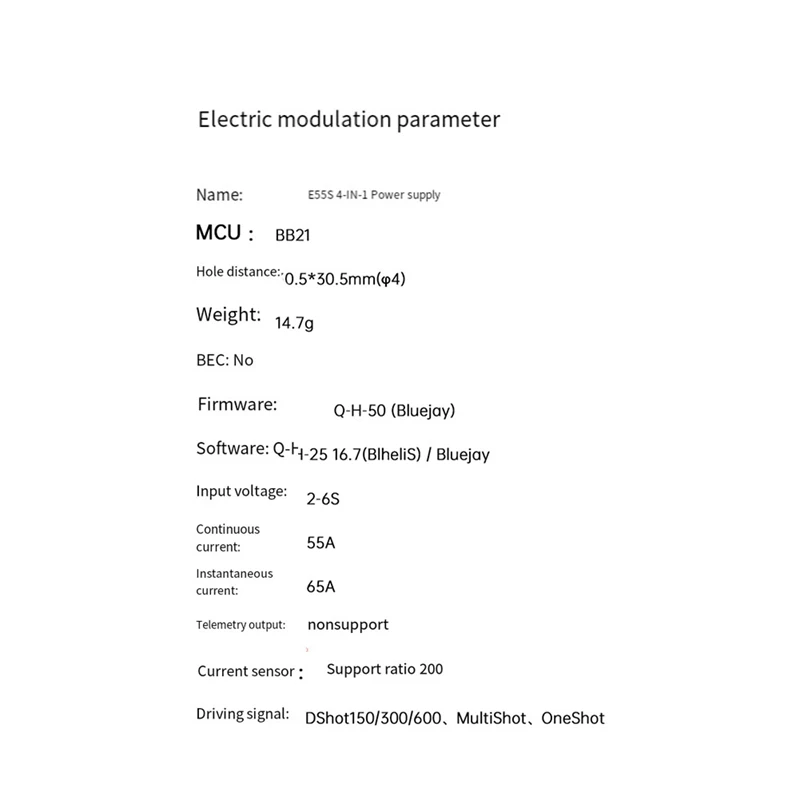 1 шт. для Iflight BLITZ E55S 4-IN-1 ESC 2-6S зеленая печатная плата RC FPV гоночного дрона фристайла