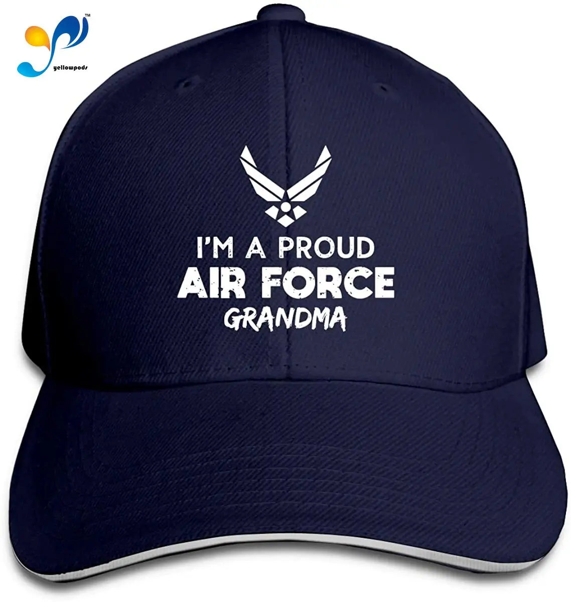 

Proud US Air Force Grandma Adjustable Sandwich Cap Baseball Cap Casquette Hat