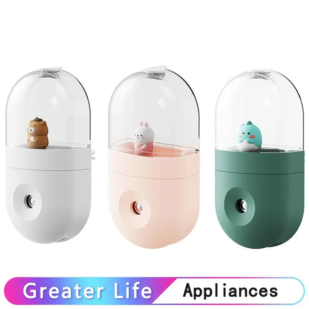 

Facial Cooling Face Sprayer Compact Car Hanheld Mini Sprayer Humidifier Women Beauty Moisturizing Skin Care Tool