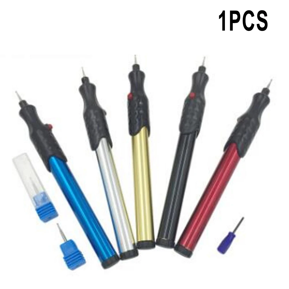 

Mini Electric Grinder Engraving Etching Pen 5 Colors Aluminum Engraving Pen For Metal Stone Glass Wood Rotating Handheld Tool