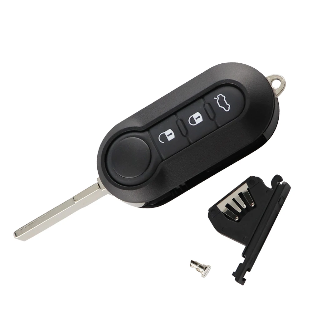 Чехол для автомобильного ключа YIQIXIN, складной автомобильный брелок для FIAT 500 Panda Punto Bravo Ducato Stilo, умный чехол с дистанционным управлением SIP22, лезвие, 2 кнопки