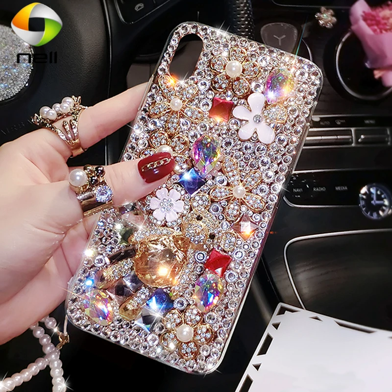 

Чехол со стразами в виде медведя для самостоятельной сборки, чехол для Samsung Galaxy S20 Plus S20 Ultra A71 A51 A21 A01 M40S M30S A70S A20S A10S, чехол со стразами