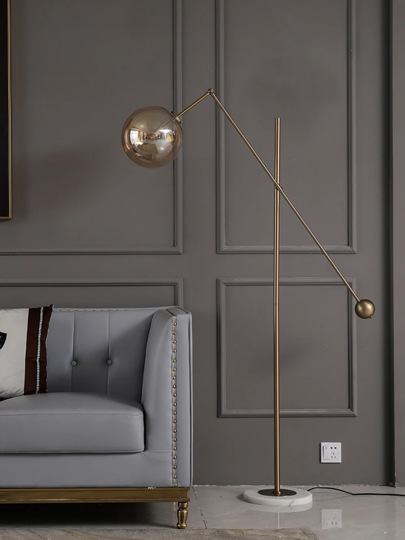 Современная простая дымчато-серая Янтарная стеклянная мраморная основа