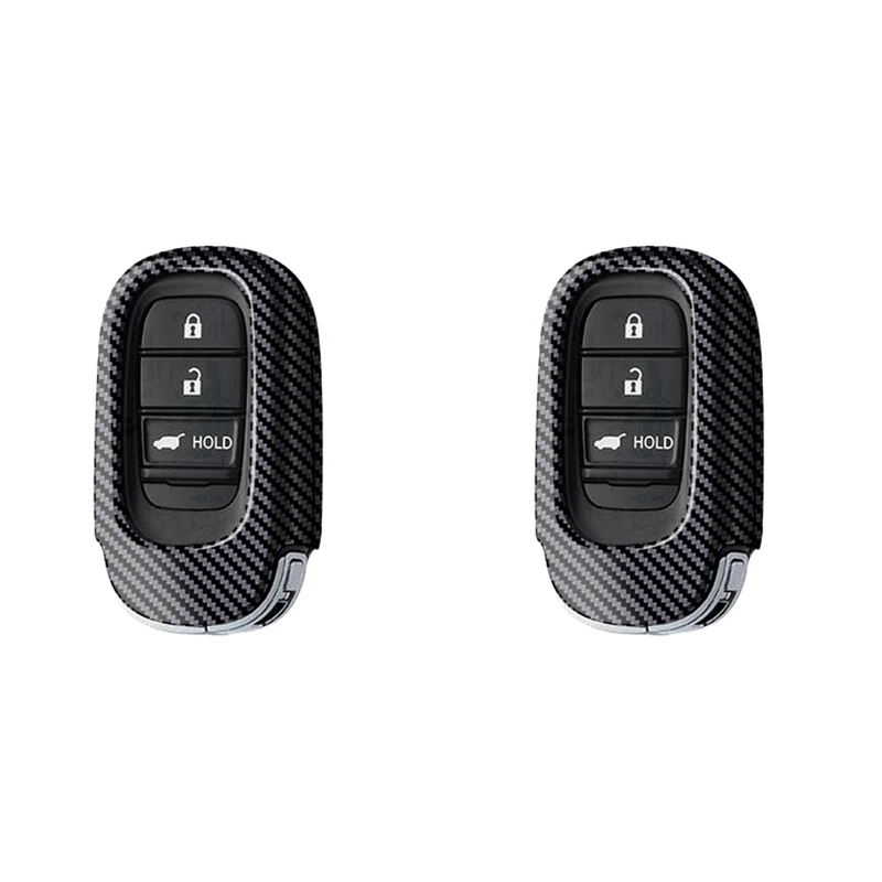 2X автомобильный защитный чехол для ключа из углеродного волокна автомобильные