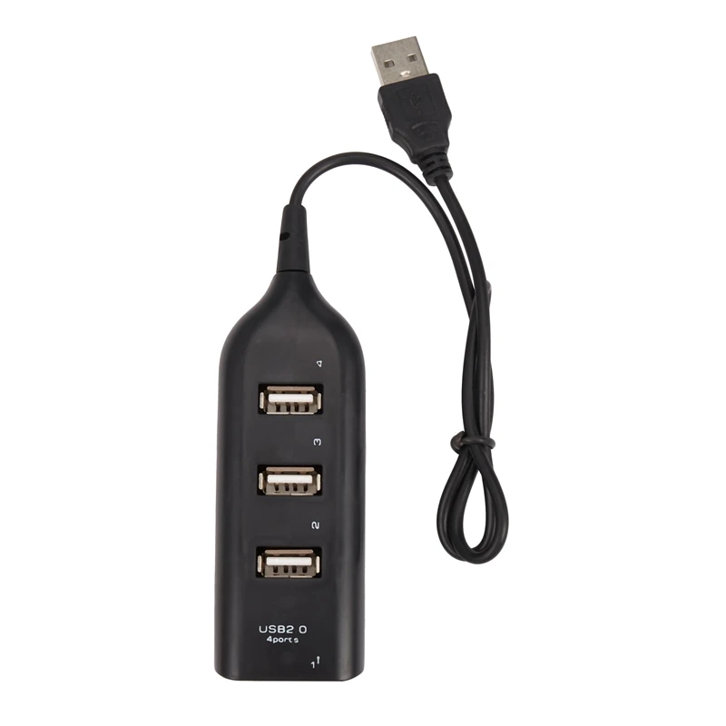 

High Speed Micro Mini 4 Ports 2.0 USB HUB Splitter Adapter For Laptop PC Notebook Receiver Computer Peripherals Accessories