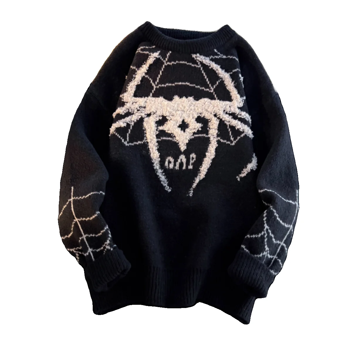 Модный брендовый плюшевый свитер в стиле High Street с оленем и пауком для мужчин