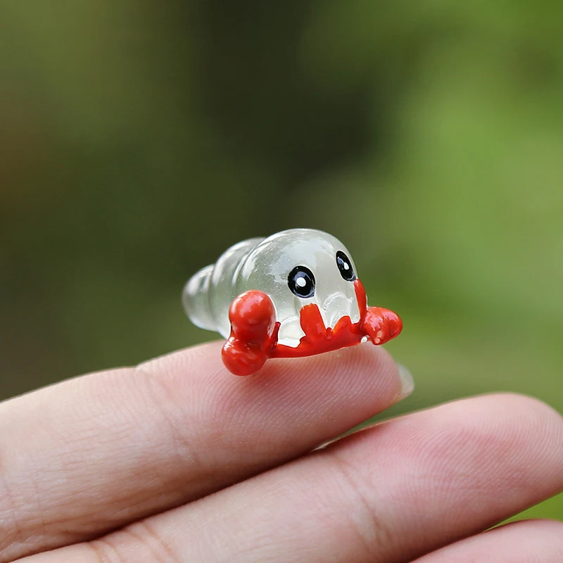 Светящаяся В Темноте Полимерная Фигурка Форме Морского Животного Микропейзаж