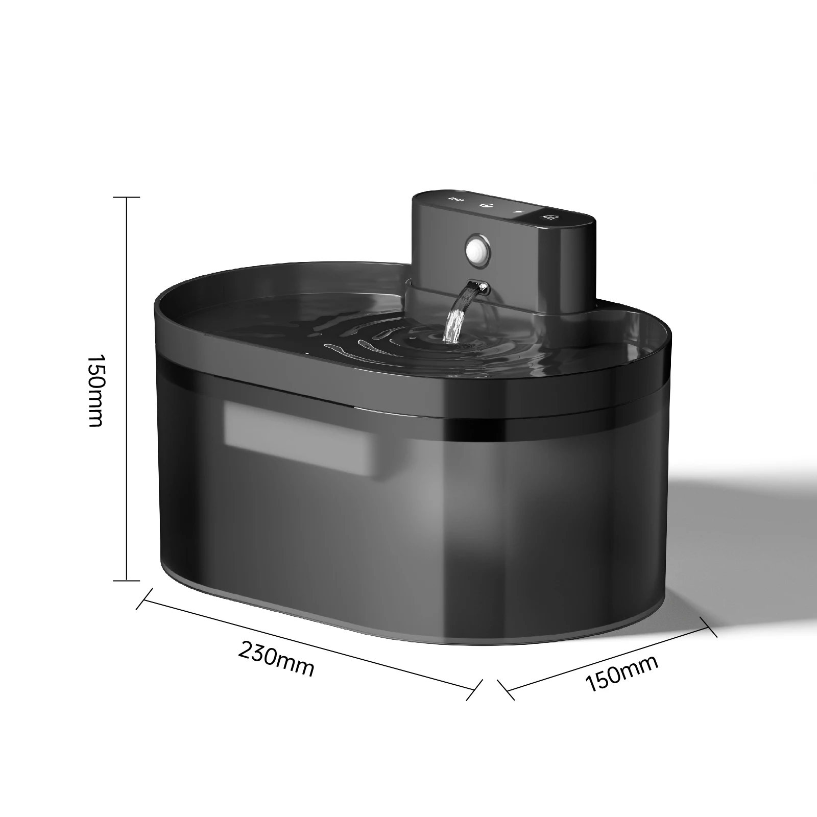 2. Беспроводной водяной фонтан для кошек на 2 л Автоматический домашних животных с