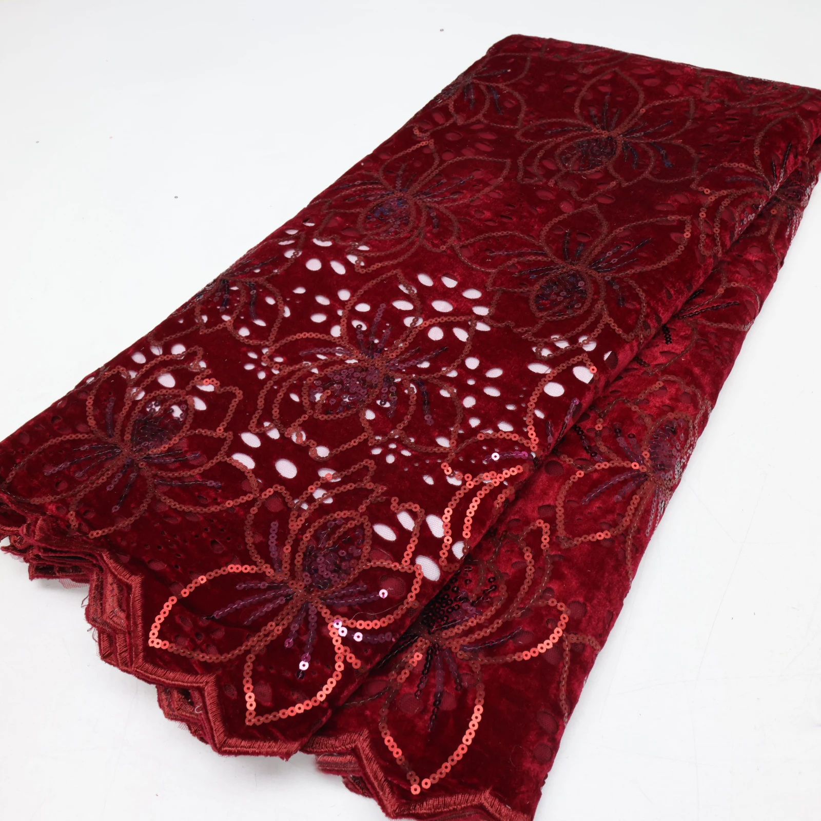 Распродажа африканская французская бархатная кружевная ткань