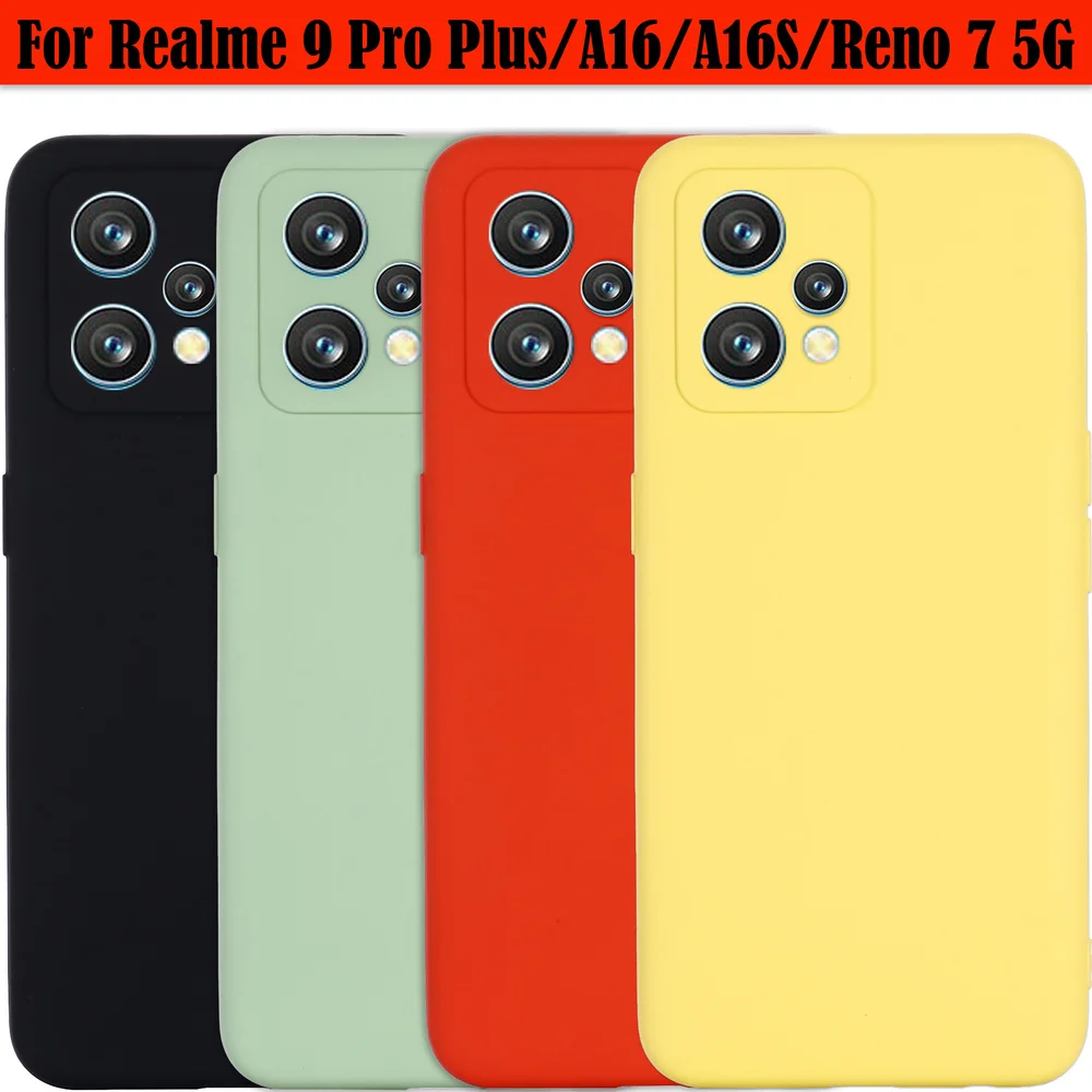 

Мягкий чехол из жидкого силикона для Realme 9 Pro Plus 5G чехол для OPPO Reno 7 5G Find X5 Lite A16 A16S A94 A93 A55 5G Realme C21Y чехол