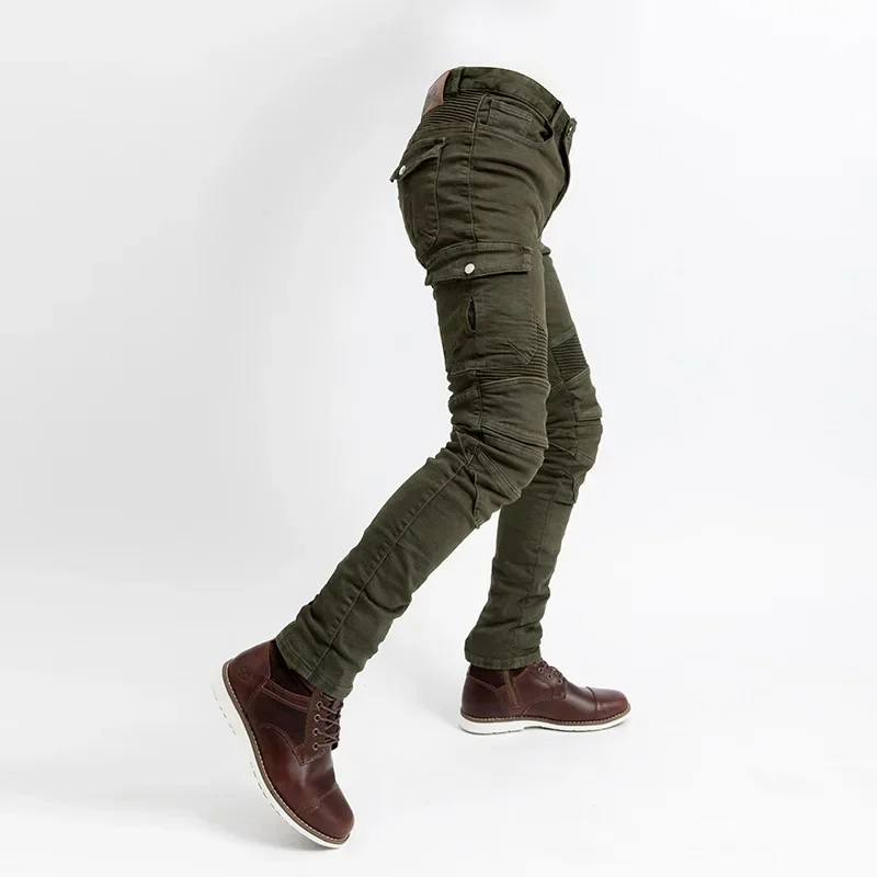 Мотоциклетные велосипедные брюки Four Seasons рабочие для мотоциклистов с защитой от