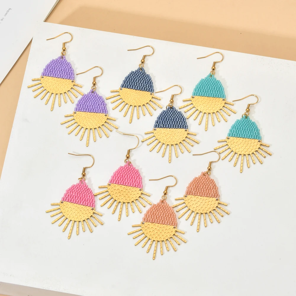 

ZMZY богемные серьги для женщин Bijoux большие массивные серьги Модные ювелирные изделия серьги из нержавеющей стали Бохо Этнические украшения