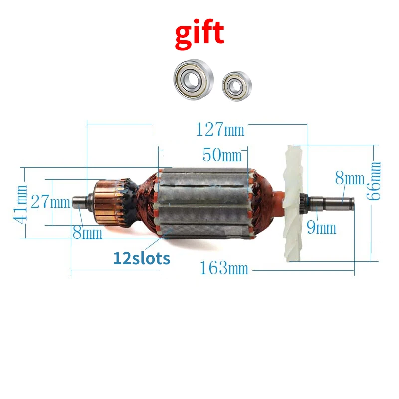 

AC220-240V Rotor Motor for Makita 4100NH Cutter Marble Machine Armature Rotor Anchor Stator Coil Accessories