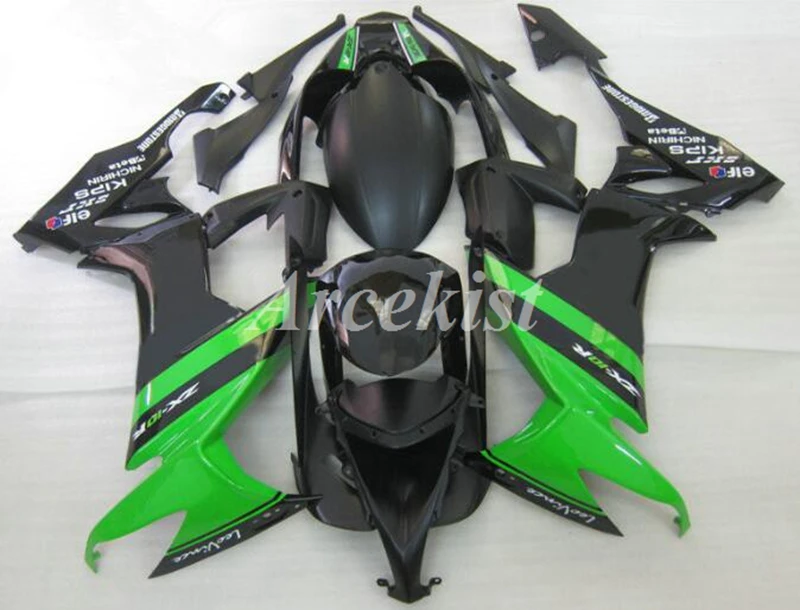 

Новый комплект обтекателей из АБС-пластика для мотоцикла, подходит для Kawasaki Ninja ZX-10R ZX10R 2008 2009 2010 08 09 10, комплект обтекателей черного и зеленог...