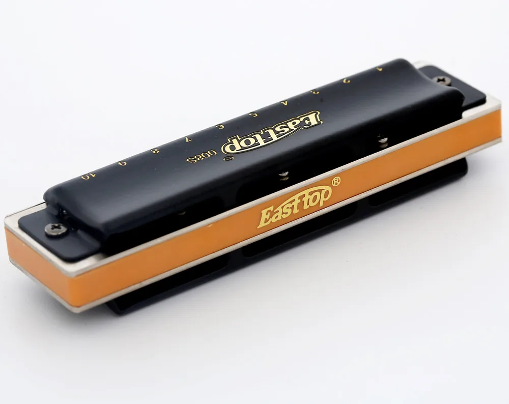 

EASTTOP 10holes blues harmonica with 12keys T008S 10 holes Blues Harmonica Harp Richter Harmonica With 12keys Harmonica