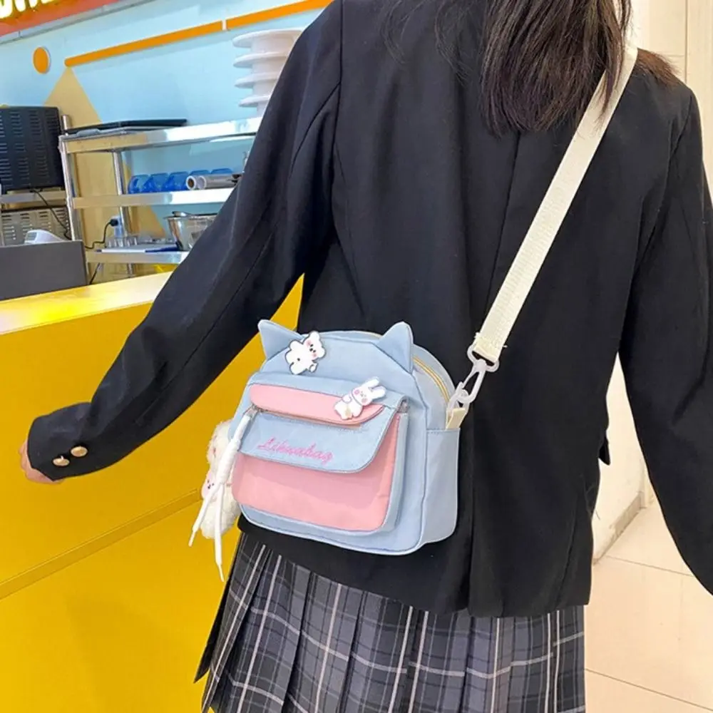 Забавная мультяшная сумка через плечо с котом кавайный креативный значок на