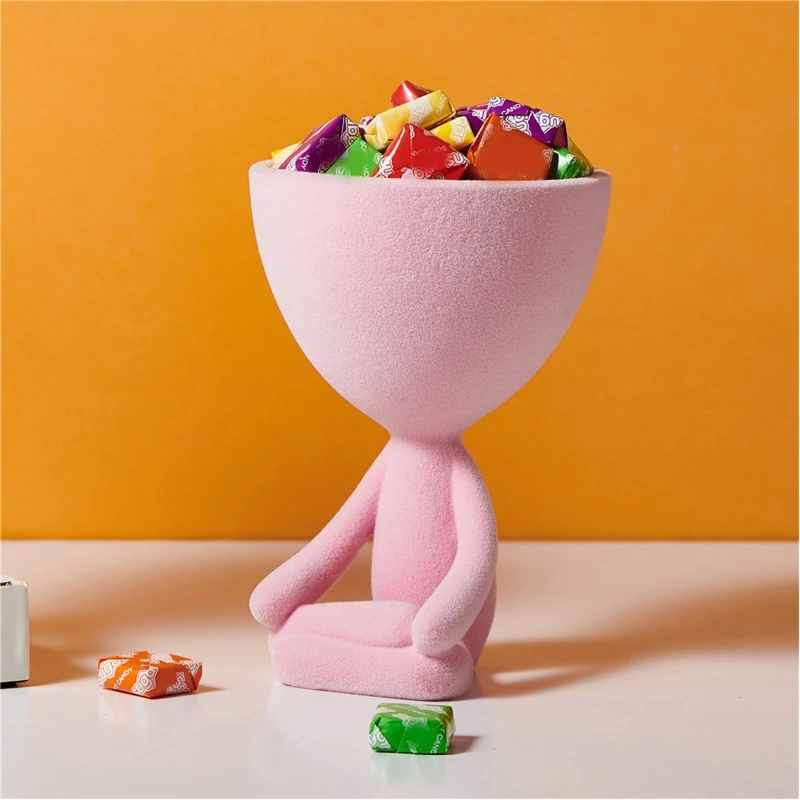 

Cartoon Lipstick Ring Holder Jewelry Case Decorative Cosmetic Storage Display Desktop Hairpin Organizer Birthday Gift