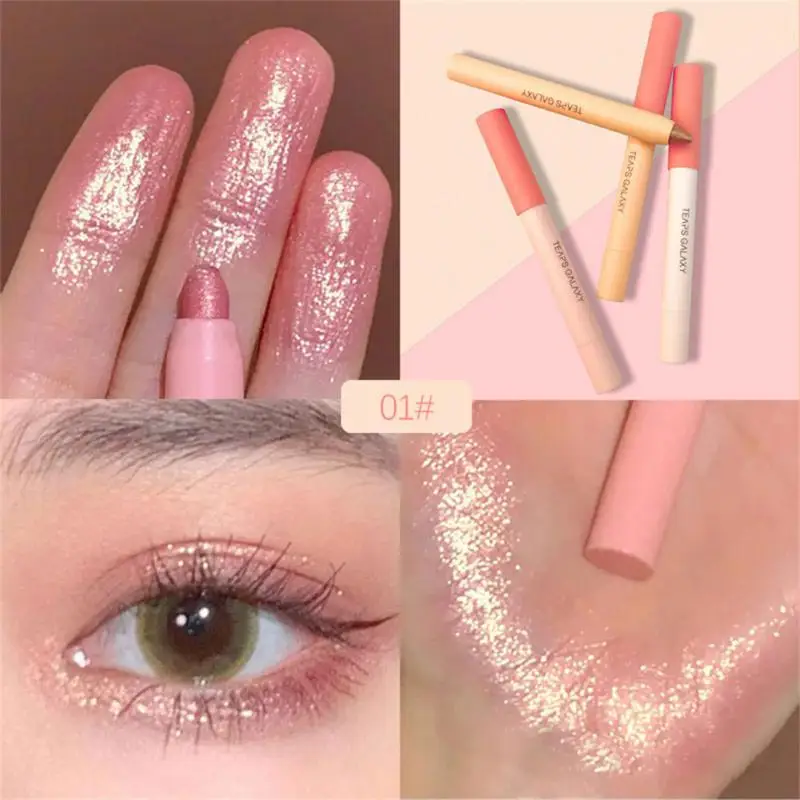 

Glitter Eyeshadow Pen Pearlescent Matte Diamond Eyeliner Pen Waterproof Highlight Stick Brighten Silkworm Makeup Pencil Shiny