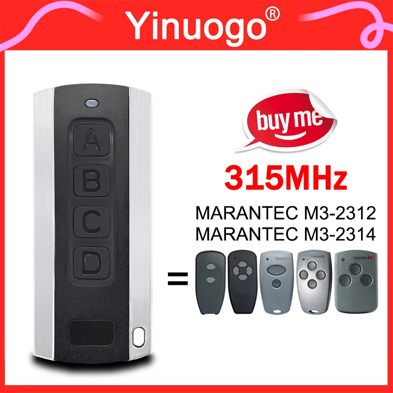 

Для MARANTEC M3-2312 M3-2314 M3-3313 M3-2432 65892 ML-1312V ML-2312 315MHz пульт дистанционного управления для гаражных дверей