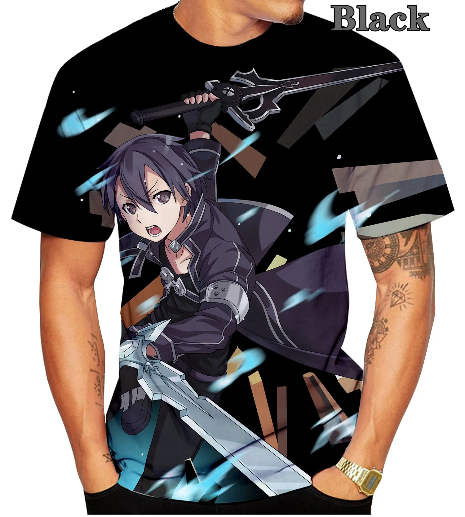 

Мужская футболка с круглым вырезом, с 3D-принтом