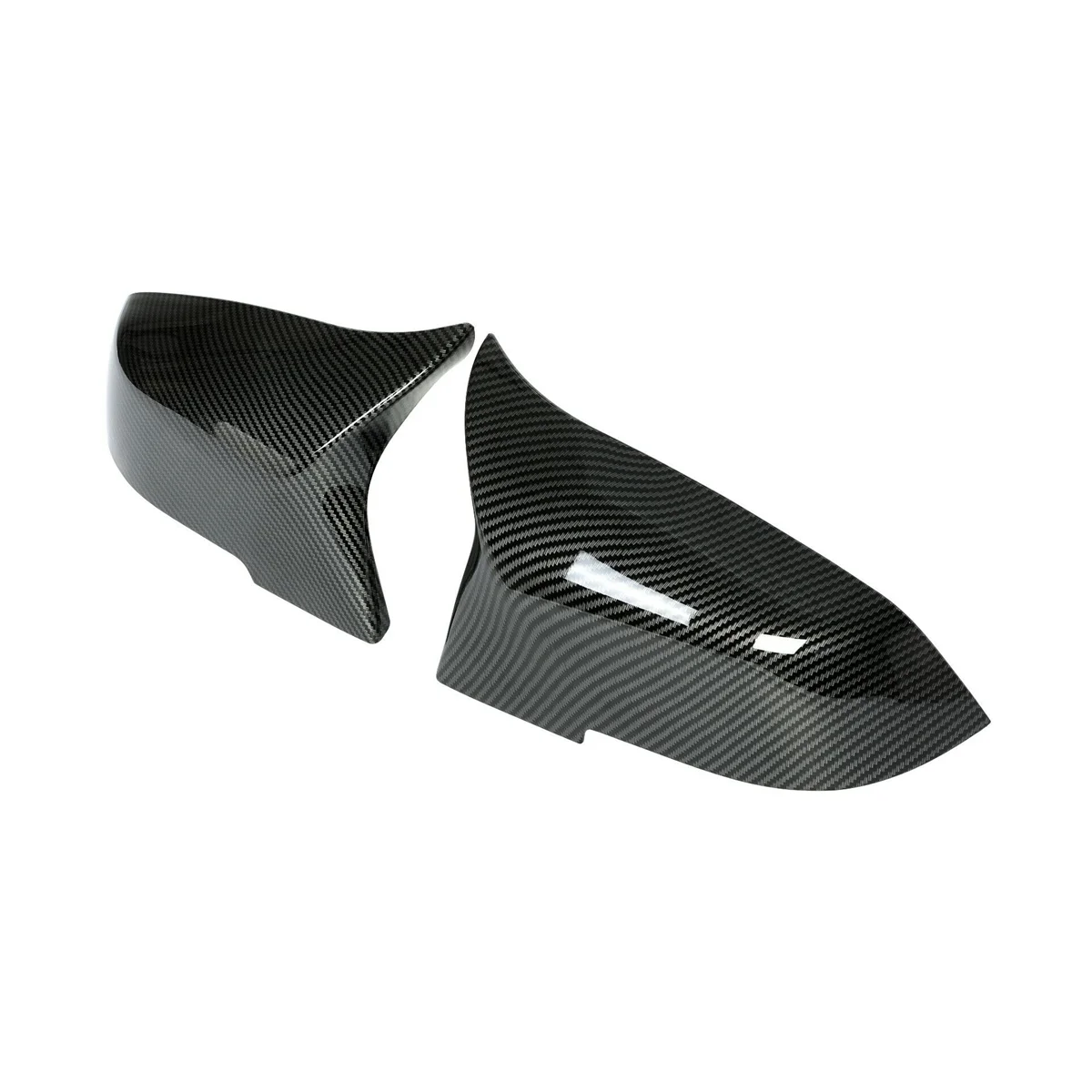 

Car Bullhorn Mirror Cover for BMW 1 2 3 4 X1 I3 Series F30 F20 E84 Carbon Fiber Pattern Exterior Mirror Cover