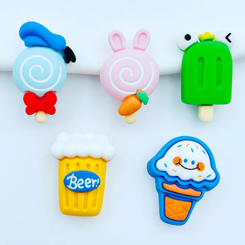 10 шт. новинка милая фотография мороженое искусственная смола с плоским