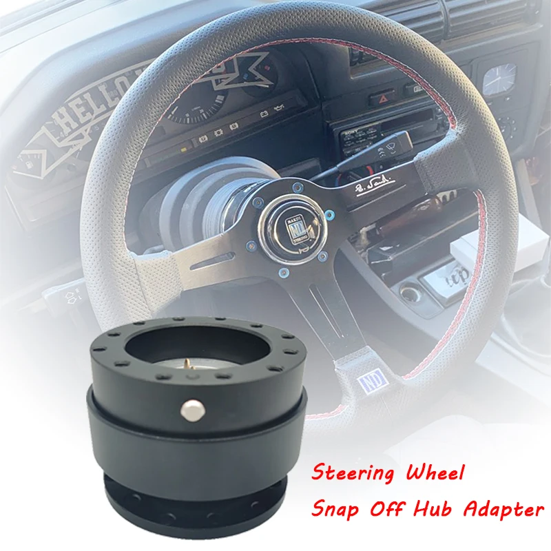 

Universal Aluminum 6 Hole Car Quick Release Steering Wheel Snap Off Hub Adapter Boss Kit Fit For ND Steering Wheel