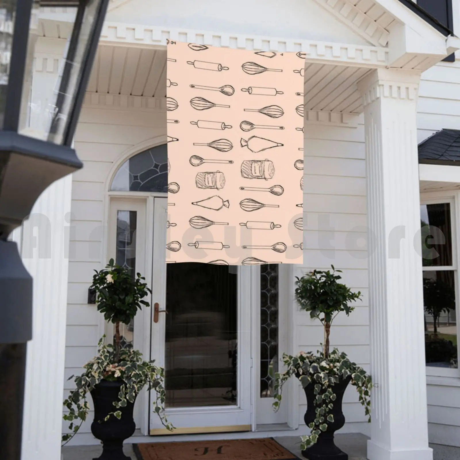 Уличный декор для выпечки флаг автомобиля венчик 3049 милый розовый оранжевый