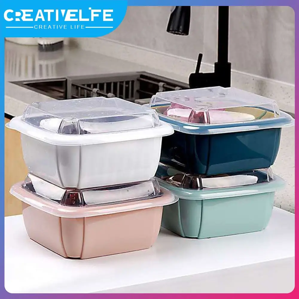 

Plastic Washing Basket Preservation Multifunctional Draining Basket Double-layer Storage Box Kitchen Accessories