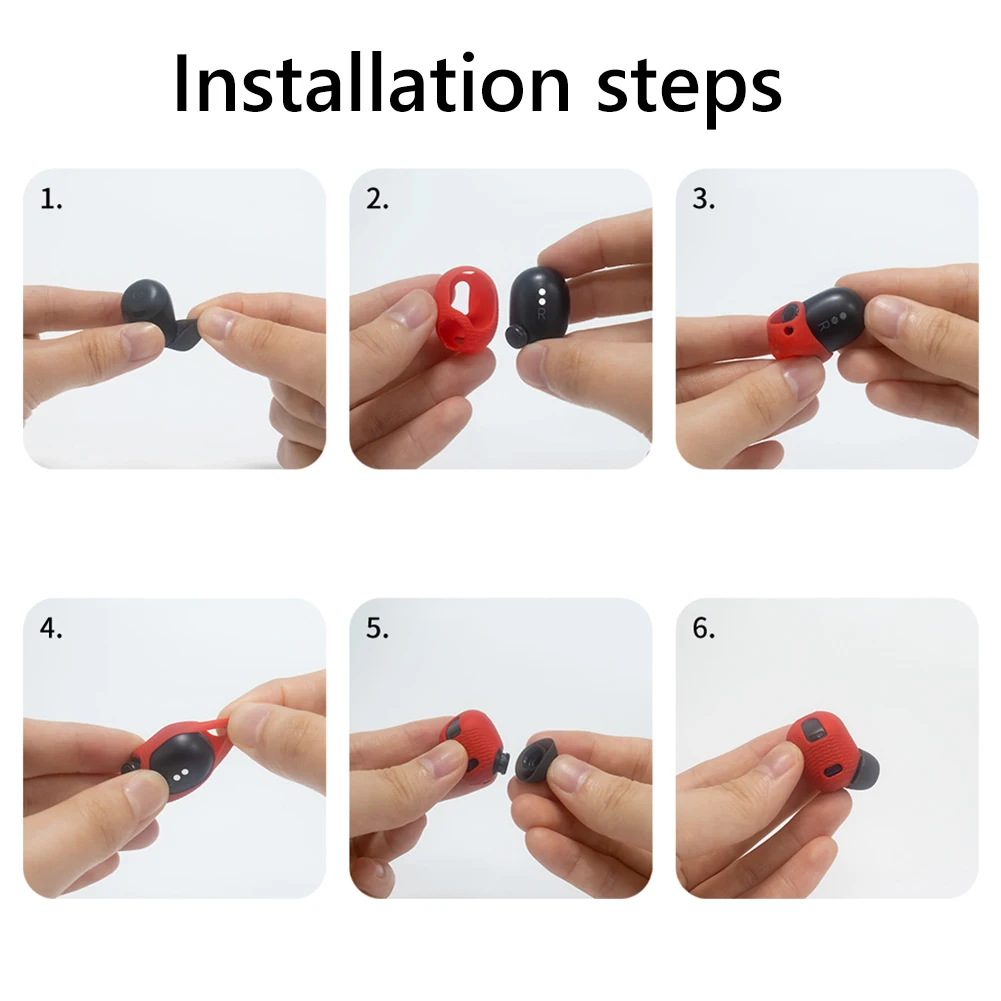 5 пар насадок для ушей защитные ушные крючки противоскользящие силиконовые